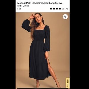 LULUS black dress size medium